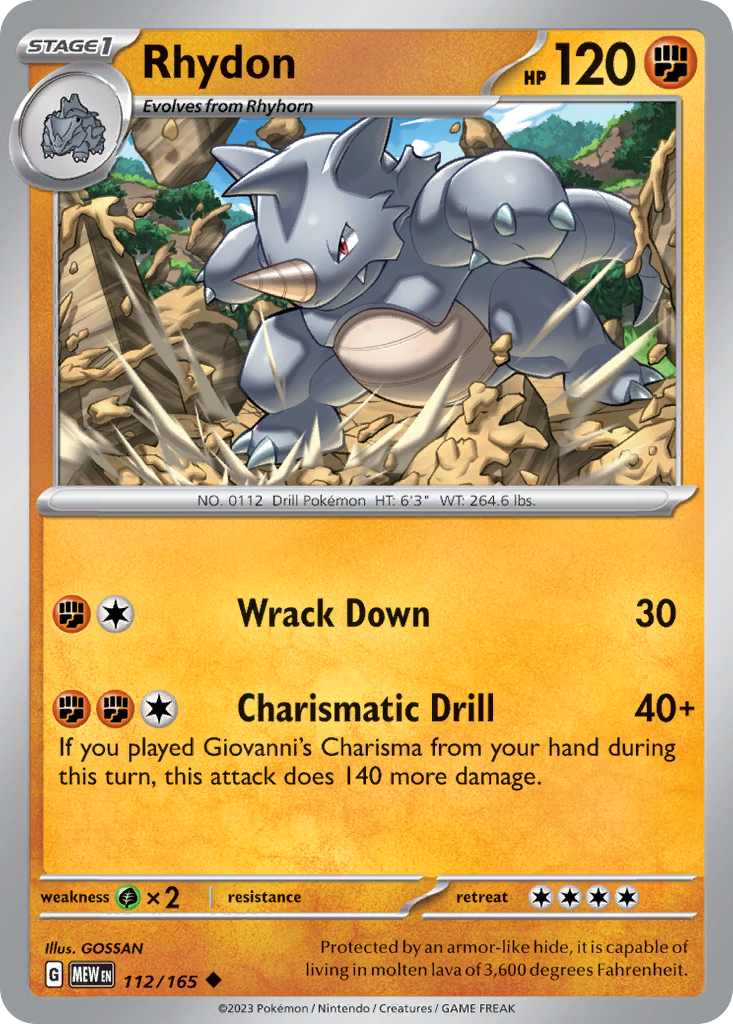 Rhydon (Holo reverse)