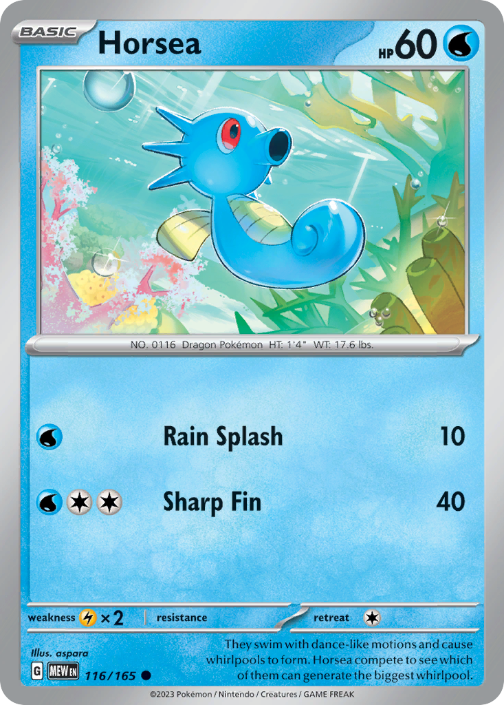 Horsea (Holo reverse)