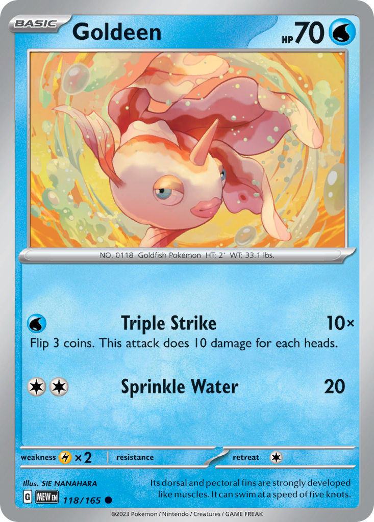 Goldeen (Holo reverse)