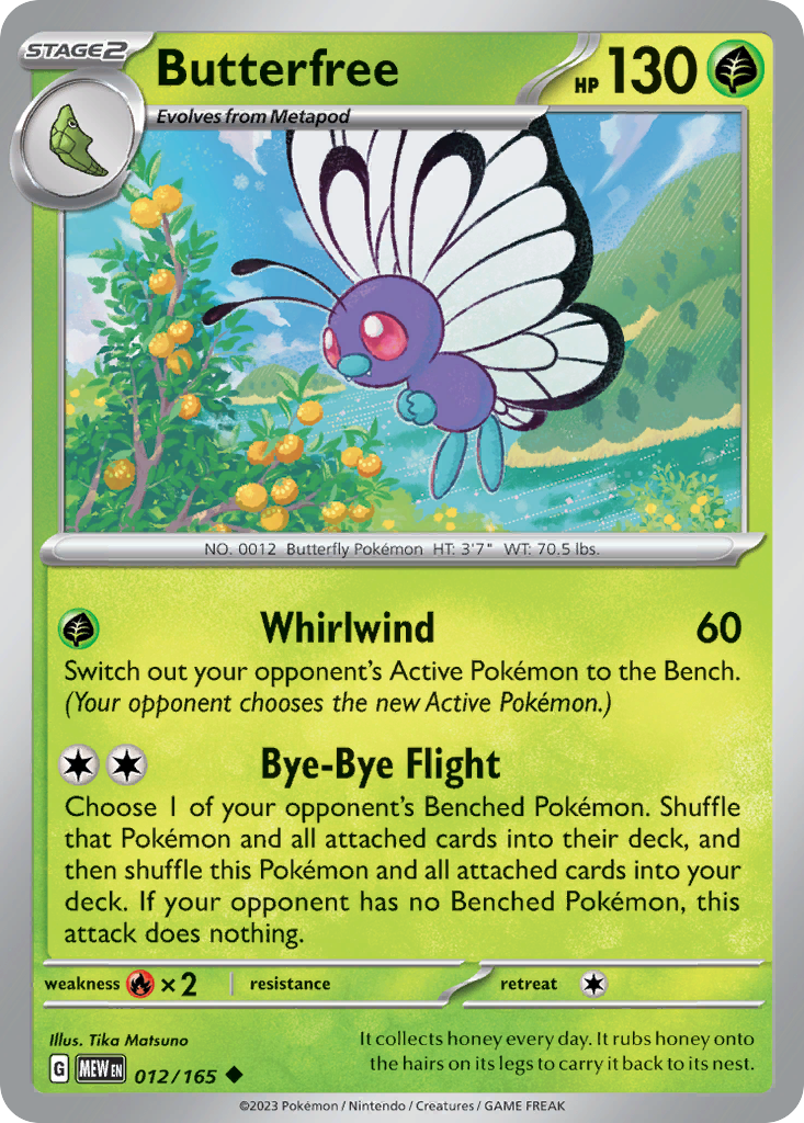 Butterfree ( Holo reverse)