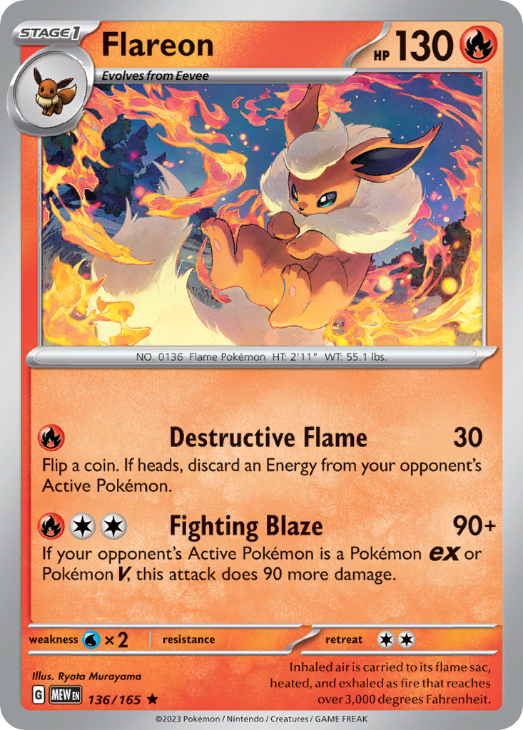 Flareon (holo foil)
