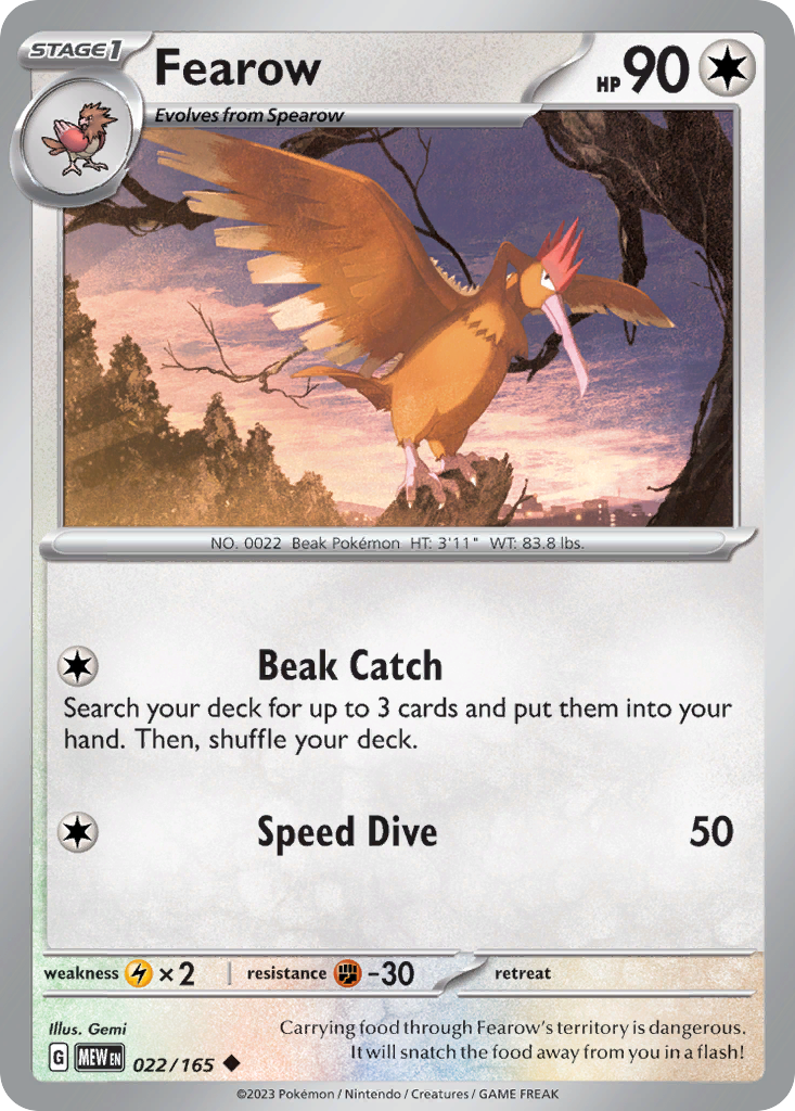 Fearow (Holo reverse)