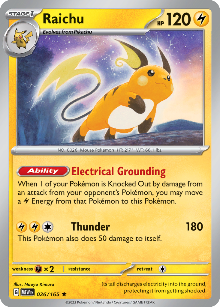 Raichu(Holo foil)