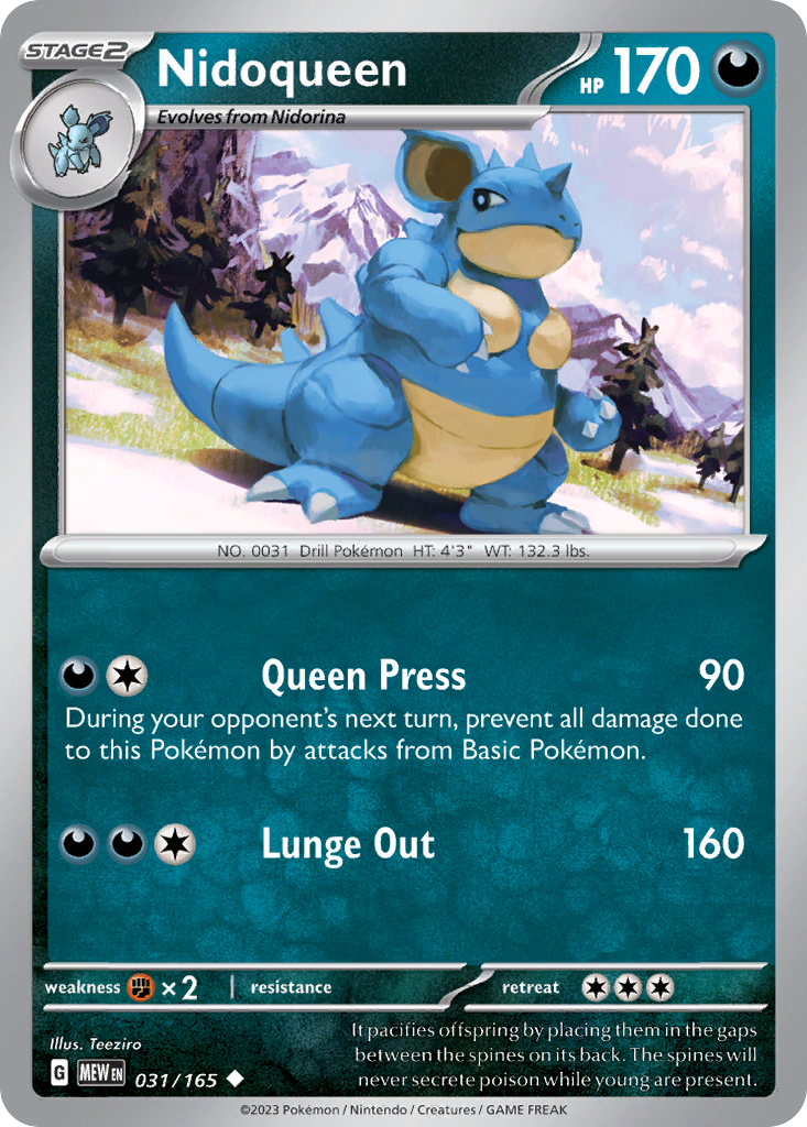 Nidoqueen (Holo reverse)