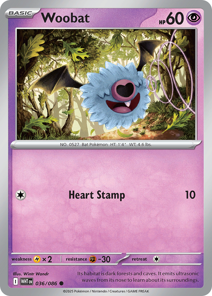 Woobat (Holo reverse)