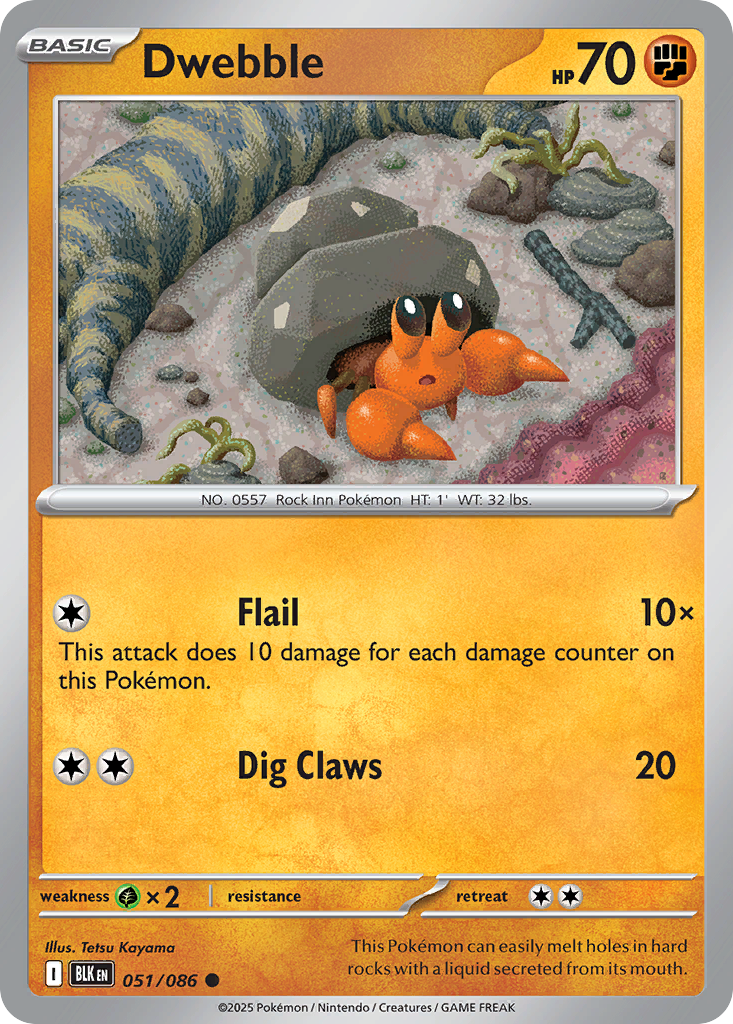 Dwebble (Holo reverse)