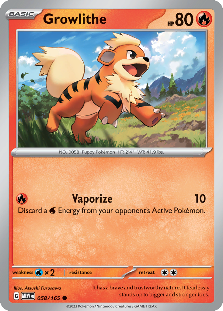 Growlithe (Holo reverse)