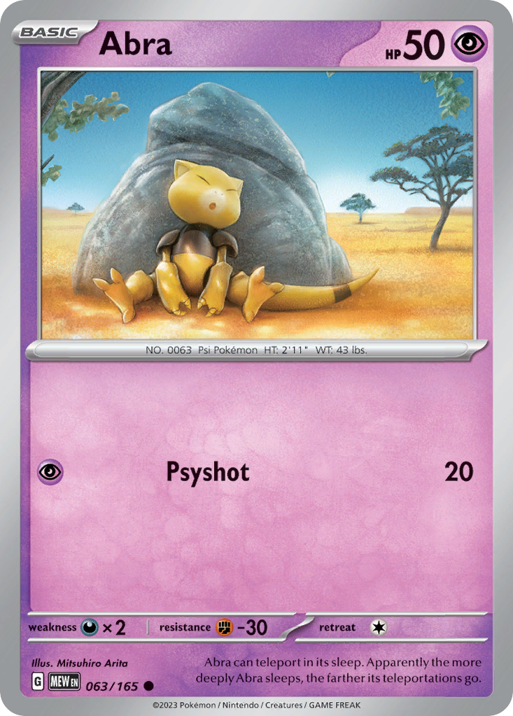 Abra (Holo reverse)