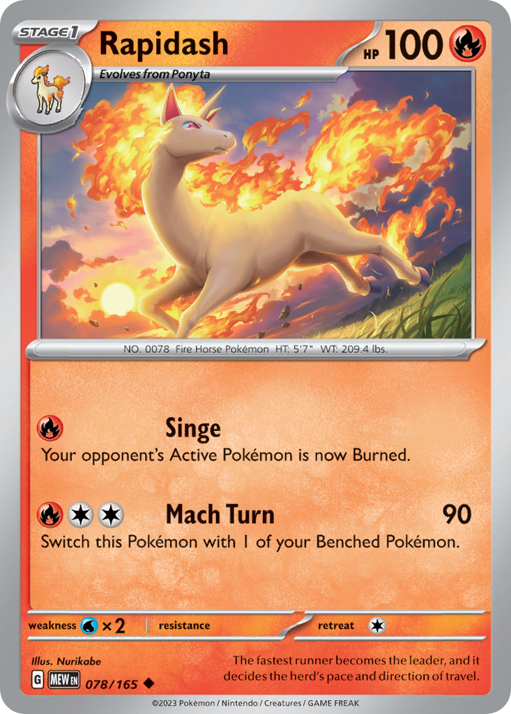 Rapidash (Holo reverse)