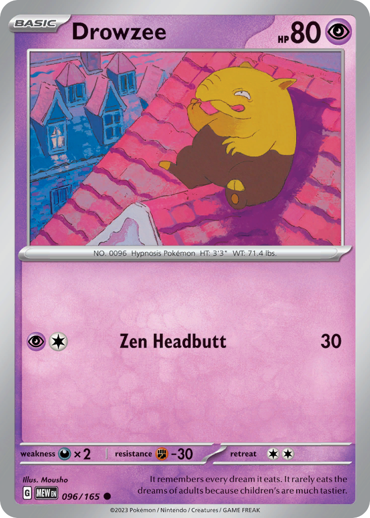 Drowzee (Holo reverse)